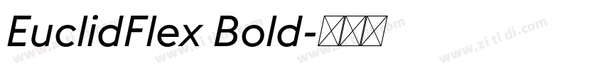 EuclidFlex Bold字体转换